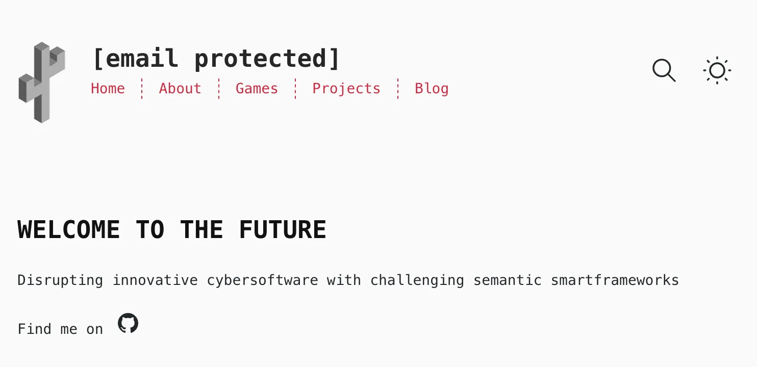 Page with email redacted
